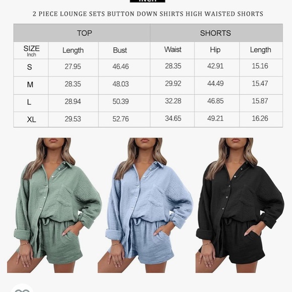 2 pc LINEN set, s XL, NWT - Picture 3 of 5